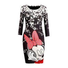 Load image into Gallery viewer, Sweet Cute Kawaii Cartoon Dresses Women Sexy Slim Bodycon Party Dress Female Casual Camo Print Mini Summer Dress Vestidos Femme