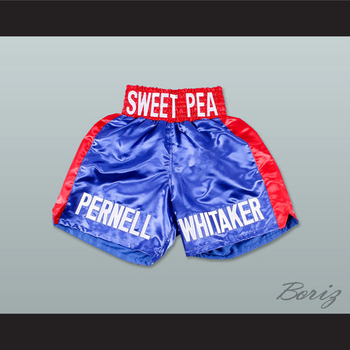 Pernell 'Sweet Pea' Whitaker Blue Boxing Shorts