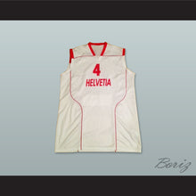 Load image into Gallery viewer, Switzerland Helvetia 4 National Team White Basketball Jersey