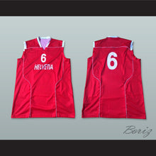 Load image into Gallery viewer, Switzerland Helvetia 6 National Team Red Basketball Jersey