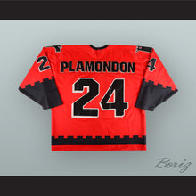 Load image into Gallery viewer, Sylvain Plamondon 24 Quebec Remparts Red Hockey Jersey