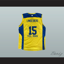 Load image into Gallery viewer, Sylven Landesberg 15 Maccabi Tel Aviv Israel BC Yellow Basketball Jersey