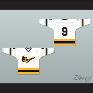EHL Syracuse Blazers 9 White Hockey Jersey