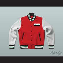 Load image into Gallery viewer, Syria Varsity Letterman Jacket-Style Sweatshirt