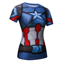 Load image into Gallery viewer, T-Shirt Captain America Civil War Tee 3D Printed T-shirts Women Marvel Avengers Short Sleeve Fitness Clothing dropship