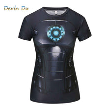 Load image into Gallery viewer, T-Shirt Captain America Civil War Tee 3D Printed T-shirts Women Marvel Avengers Short Sleeve Fitness Clothing dropship