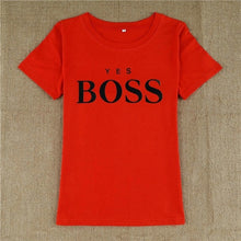 Load image into Gallery viewer, T Shirt Women 2019 New Summer Fashion Boss Letter Printed Round Neck Fashion Tee Shirts Short Sleeve Cotton T Shirt for Women