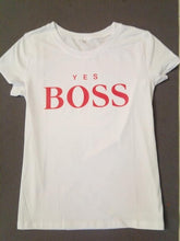 Load image into Gallery viewer, T Shirt Women 2019 New Summer Fashion Boss Letter Printed Round Neck Fashion Tee Shirts Short Sleeve Cotton T Shirt for Women