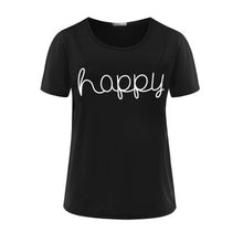Load image into Gallery viewer, T shirt women 2019 vintage arrival friends happy letter print T-shirt summer tshirt cheap cloth vestidos ropa mujer T009