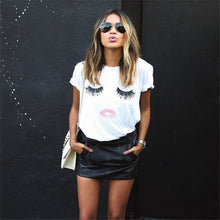 Load image into Gallery viewer, T shirt women tshirt new arrival fashion animal Print T-Shirt Off Shoulder Strapless summer style cheap vestidos ropa mujer T024