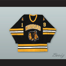 Load image into Gallery viewer, T.J. Oshie 19 Warroad Warriors High School Black Hockey Jersey 2