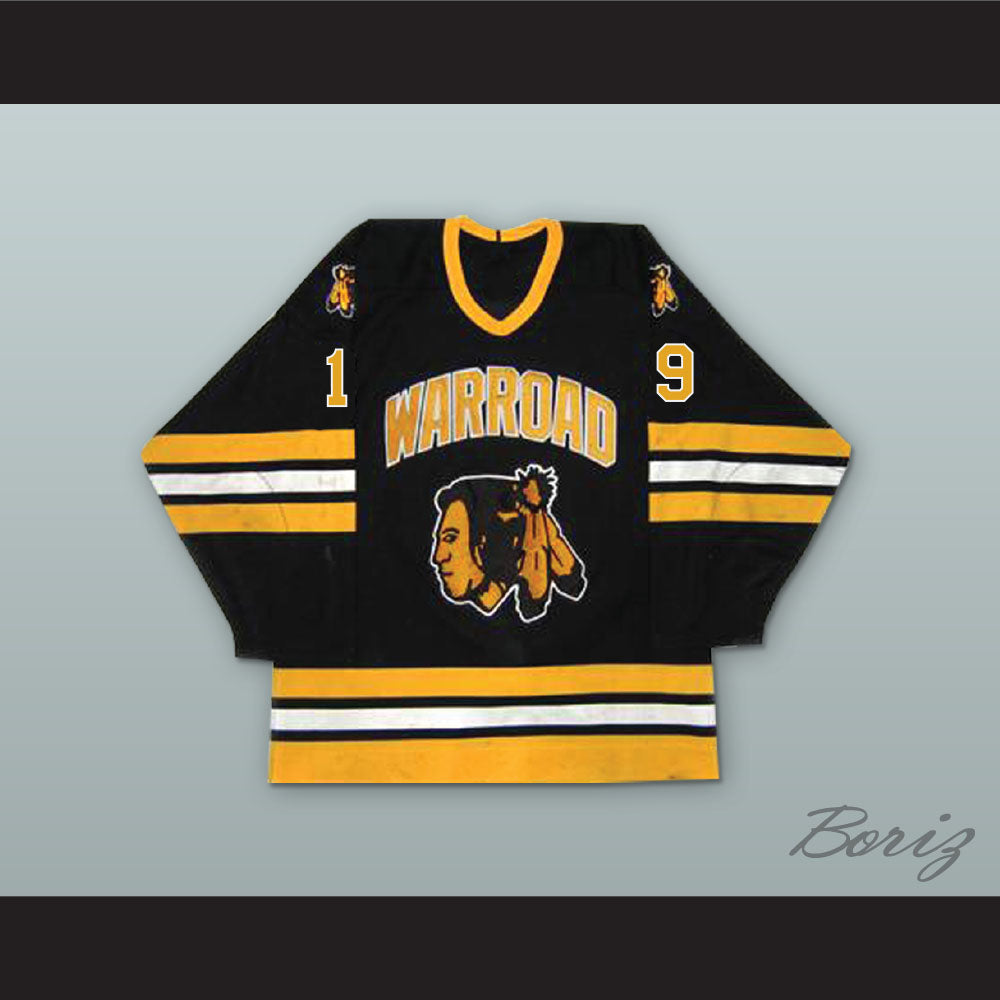 T.J. Oshie 19 Warroad Warriors High School Black Hockey Jersey 2