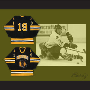 T.J. Oshie 19 Warroad Warriors High School Black Hockey Jersey 1