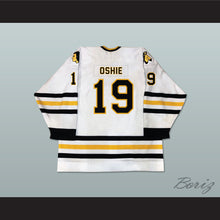Load image into Gallery viewer, T.J. Oshie 19 Warroad Warriors High School White Hockey Jersey 2