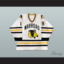 Load image into Gallery viewer, T.J. Oshie 19 Warroad Warriors High School White Hockey Jersey 1