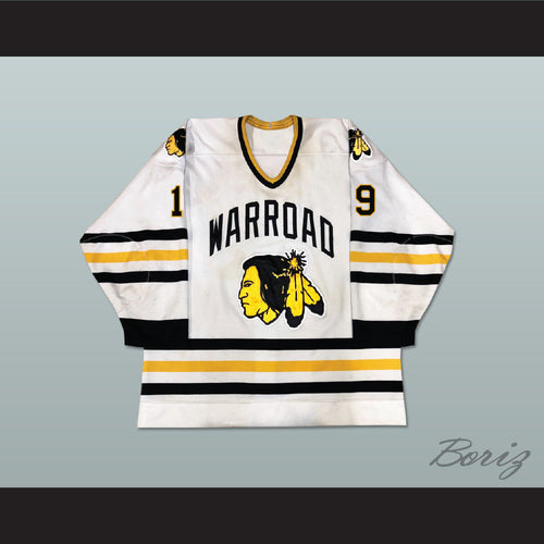 T.J. Oshie 19 Warroad Warriors High School White Hockey Jersey 1