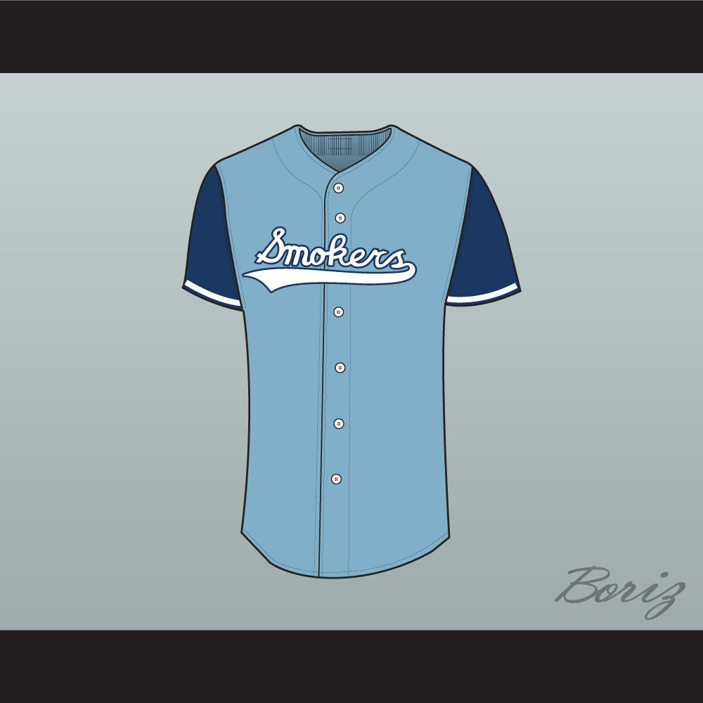 Tampa Smokers Light Blue Baseball Jersey