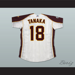 Masahiro Tanaka 18 Tohoku Rakuten Golden Eagles Baseball Jersey Includes Patches