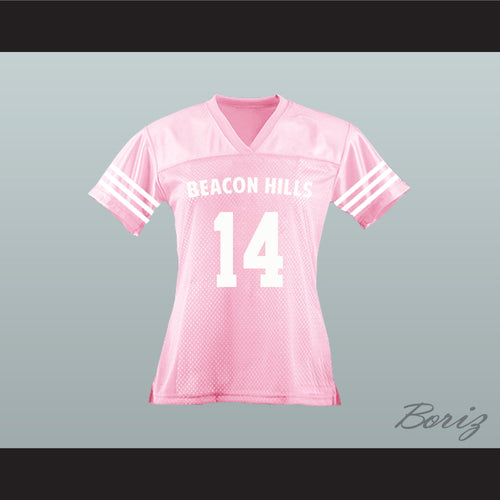 Isaac Lahey 14 Beacon Hills Cyclones Pink Lacrosse Jersey Teen Wolf