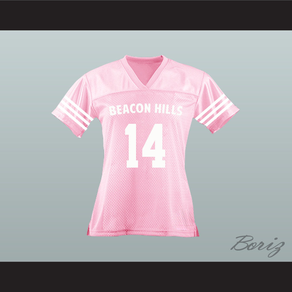 Isaac Lahey 14 Beacon Hills Cyclones Pink Lacrosse Jersey Teen Wolf