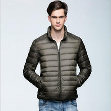 Load image into Gallery viewer, TIAN QIONG Brand Autumn Winter Light Down Jacket Men's Fashion Hooded Short Large Ultra-thin Lightweight Youth Slim Coat 4XL