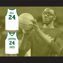 Load image into Gallery viewer, Tacko Fall 24 Jamie&#39;s House Charter School Jaguars White Basketball Jersey 2