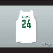 Load image into Gallery viewer, Tacko Fall 24 Liberty Christian Prep Lions White Basketball Jersey