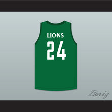Load image into Gallery viewer, Tacko Fall 24 Liberty Christian Prep Lions Green Basketball Jersey