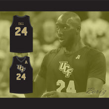 Load image into Gallery viewer, Tacko Fall 24 UCF Knights Black Basketball Jersey with Patch