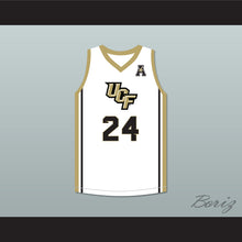 Load image into Gallery viewer, Tacko Fall 24 UCF Knights White Basketball Jersey with Patch 2