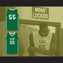 Load image into Gallery viewer, Tacko Fall 55 Liberty Christian Prep Lions Green Basketball Jersey