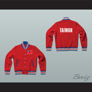 Taiwan Varsity Letterman Jacket-Style Sweatshirt