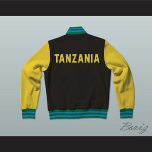Tanzania Varsity Letterman Jacket-Style Sweatshirt