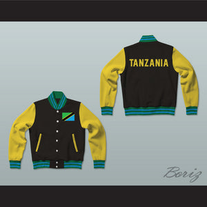 Tanzania Varsity Letterman Jacket-Style Sweatshirt