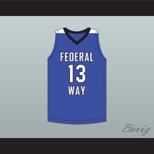 Load image into Gallery viewer, Tari Eason 13 Federal Way High School Eagles Blue Basketball Jersey 2
