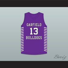 Load image into Gallery viewer, Tari Eason 13 Garfield High School Bulldogs Purple Basketball Jersey 2