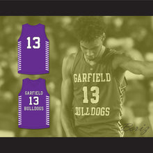 Load image into Gallery viewer, Tari Eason 13 Garfield High School Bulldogs Purple Basketball Jersey 1