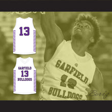 Load image into Gallery viewer, Tari Eason 13 Garfield High School Bulldogs White Basketball Jersey 1