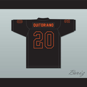 Teagan Quitoriano 20 Sprague High School Olympians Black Football Jersey 2