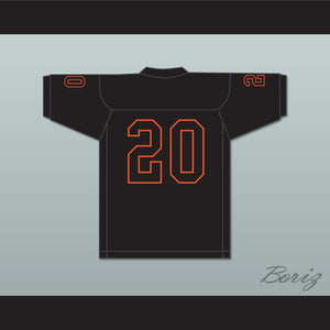 Teagan Quitoriano 20 Sprague High School Olympians Black Football Jersey 1