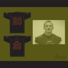 Load image into Gallery viewer, Teagan Quitoriano 20 Sprague High School Olympians Black Football Jersey 1