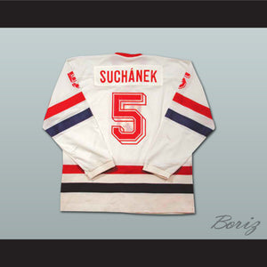 Team Czechoslovakia Suchanek 5 Hockey Jersey