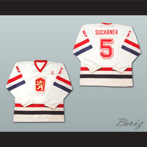 Team Czechoslovakia Suchanek 5 Hockey Jersey