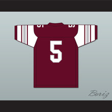 Load image into Gallery viewer, Tee Higgins 5 Oak Ridge High School Wildcats Maroon Football Jersey 1