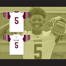 Load image into Gallery viewer, Tee Higgins 5 Oak Ridge High School Wildcats White Football Jersey 1