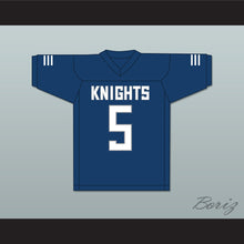 Load image into Gallery viewer, Terrell Burgess 5 San Marcos High School Knights Navy Blue Football Jersey