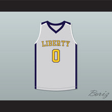 Load image into Gallery viewer, Terron Forte 0 Liberty High School Light Gray Basketball Jersey Amateur