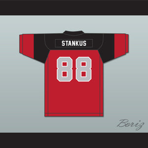 Terry Stankus 88 Blackfoot High School Red Football Jersey 2