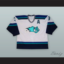 Load image into Gallery viewer, Terry Virtue 3 Worcester IceCats White Hockey Jersey