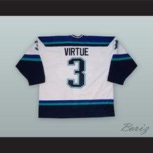 Load image into Gallery viewer, Terry Virtue 3 Worcester IceCats White Hockey Jersey